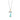 Number Necklace in Turquoise Blue