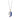 Number Necklace in Lapis Blue