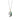 Number Necklace in Green Malachite