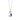 Number Necklace in Lapis Blue