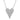 Elongated Heart White Gold .27CT Diamond Necklace