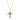 Ruby and Diamond Cross Necklace