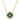 Clover Malachite and Diamond Necklace