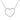 Open Heart White Gold .12CT Diamond Necklace