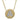 Gold Disk Diamond Initial Necklace - A