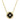 Onyx and Diamond Clover Necklace