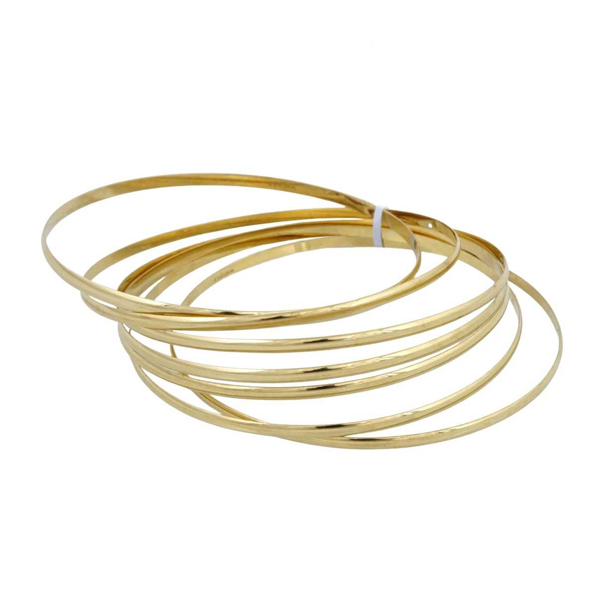 14kt 7-Piece Bangle Set